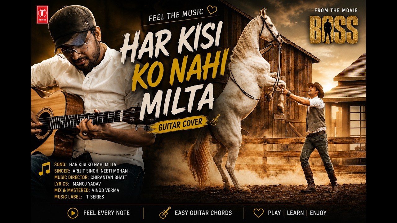 Har Kisi ko nahi milta (Boss) Guitar Chords - Akshay, Sonakshi, Arijit Singh | Guitar Lesson — Rhythm Music Academy